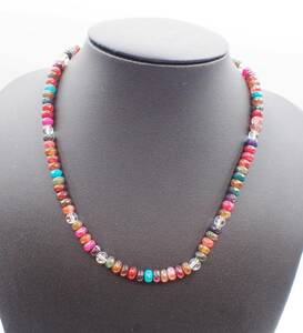  tourmaline & crystal necklace 