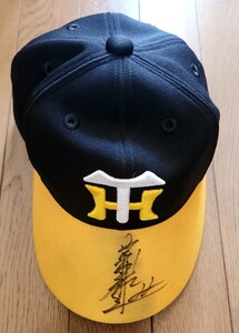 Hanshin Tigers 22 глициния река лампочка . игрок 2007 год с автографом реальное использование шляпа колпак предметы снабжения