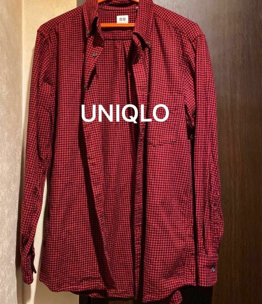UNIQLO チェックシャツ カジュアルシャツ シャツ トップス ボタンダウンシャツ