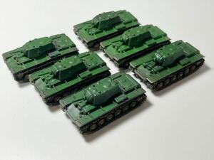 1/144 TAKARA タカラ WTM ワールドタンク ミュージアム 第2弾 ロシア KV-1A 重戦車 単色迷彩×6