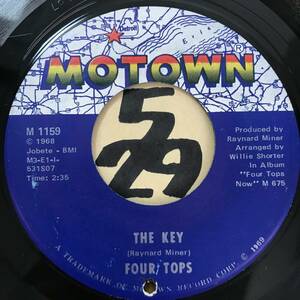 試聴 FOUR TOPS THE KEY VG++ SOUNDS EX デトロイト・ファンク・ブラザーズ