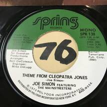 試聴 新品 73年サントラ JOE SIMON THEME FROM CLEOPATRA JONES / WHO WA THAT LADY featuring The MAINSTREETERS_画像3