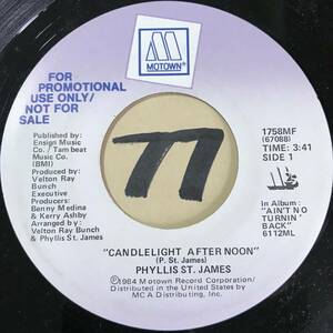 試聴 新品 モダン・ソウル・ダンサー推薦 PHYLLIS ST. JAMES CANDLELIGHT AFTER NOON PROMO PRESS 1984 