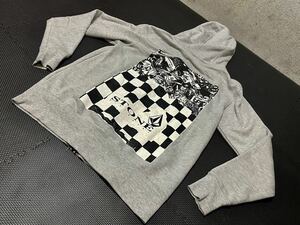 VOLCOM☆ボルコム☆バックプリント☆スウェット ジップフードパーカー☆Ｓ☆送料無料