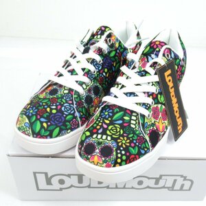 *Loudmouth loud mouse LM-GS0002 spike less golf shoes Mosaic Skulls(342)25.0cm *mo The ik Skull z