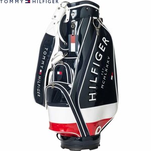 ★トミーヒルフィガーゴルフ THMG2FC2 カートキャディバッグ 9型 ネイビー(30)★TOMMY HILFIGER GOLF★