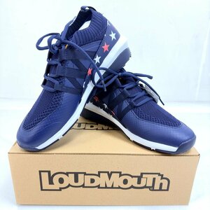 ★ラウドマウス LM-GS0003 スパイクレス ニット ゴルフシューズ Superstar Navy（26.5cm）263 スーパースターネイビー★