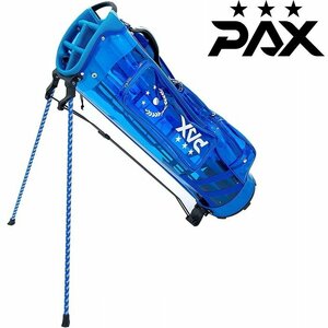 ★Lynx リンクス PAX パクス PAXCB-01 スタンド キャディバッグ（BLUE）8.5型★透明/スケルトン★