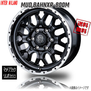 BEST MUD BAHNXR-800M マッドブラック/リムポリッシュ 16インチ 6H139.7 6.5J+38 1本 業販4本購入で送料無料