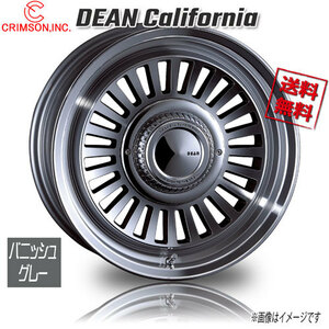 CRIMSON DEAN カリフォルニア バニッシュグレー 16インチ 6H139.7 6.5J-5 1本 108.1 業販4本購入で送料無料