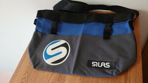 Silas bag blue × black unused goods shoulder 