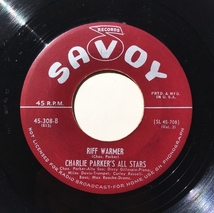 ◎4枚セット!! Charlie Parker's All Stars シングル盤(45回転) Savoy Records Original !!!!!!_画像6