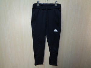 b1034◆adidas エアロモーションパンツ◆アディダス Mサイズ ポリ素材 ブラック H29174 トラックパンツ ジャージ スポーツウェア 5J