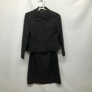  женский костюм жакет юбка S чёрный PNN-92