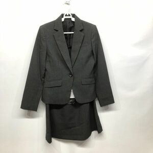  женский костюм жакет юбка угольно-серый 9AR64 PNN-91
