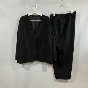  женский костюм жакет брюки чёрный 5L MIU-01