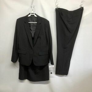  lady's suit jacket pants skirt large size 3L black NK-130