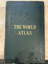 s1030-1.洋書/the world atlas/世界地図/マップ/map/ディスプレイ/インテリア/小物/装飾/ヴィンテージ/アンティーク/クラシック/大判_画像1