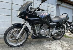 ゼルビス 250cc MC25【書類あり】【エンジン始動確認】 黒色 V型ツイン ホンダ 250cc バイク 検)VTR VTZ
