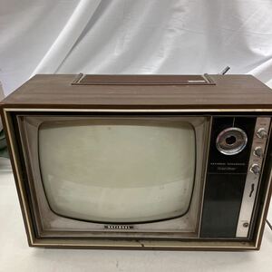 62②□51005-⑥ 昭和レトロ テレビ レトロ ナショナル NATIONAL TRANSISTOR TV TR-20W AC100V 36W ジャンク品