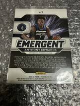 NBAカード PANINI PRIZM Anthony Edwards RC EMERGENT_画像2