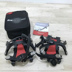 LIFE SPORTS ライフスポーツ 6本爪 ラチェット アイゼン S ブラック レッド スノースパイク 登山 トレッキング[N7587]