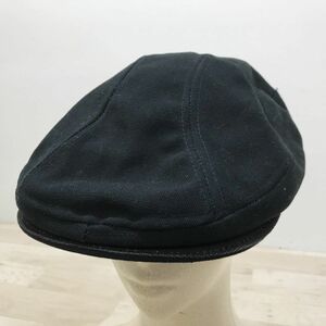 ニューヨークハット NEW YORK HAT ハンチング 帽子 ブラック コットン キャンバス サイズL/XL[N7844]