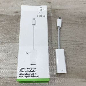 ① Belkin USB-C to Gigabit Ethernet Adapter F2CU040 Giga bit i-sa- сеть адаптер [N8137]