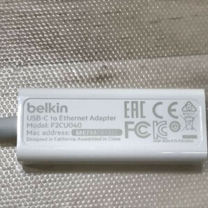 ② Belkin USB-C to Gigabit Ethernet Adapter F2CU040 ギガビット イーサーネットアダプタ[N8138]の画像5