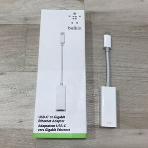 ② Belkin USB-C to Gigabit Ethernet Adapter F2CU040 ギガビット イーサーネットアダプタ[N8138]