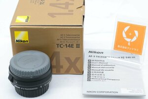 n135同梱歓迎【極上品/動作保証】NIKON ニコン AF-S TELECONVERTER TC-14E III 1.4x (元箱、取説付） #4105