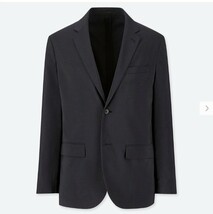 UNIQLO 感動ジャケット(ウールライク) メンズMサイズ ネイビー 紺色 美品 テーラードジャケット_画像1