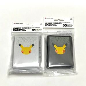 パッケージ破れ有り 海外ポケモンセンター 25周年 デッキシールド 2種