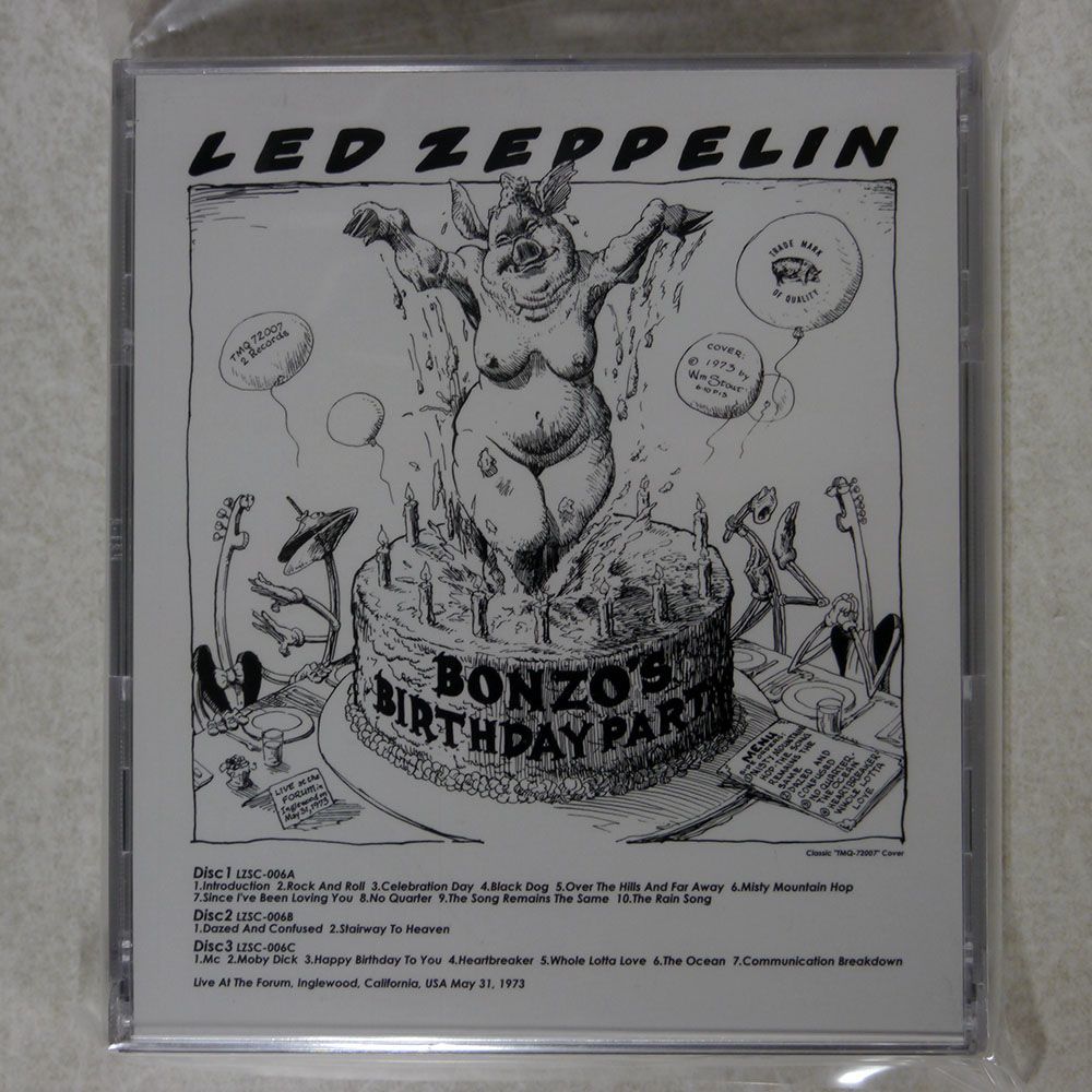 LED ZEPPELIN BONZO´S BIRTHDAY PARTY / GREEN COVER / 540 TMOQ 72007-