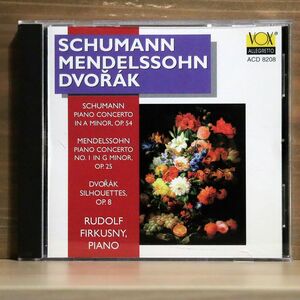 RUDOLF FIRKUSNY/SCHUMANN/MENDELSSOHN PIANO CONCERTI/VOX ACD 8208 CD □