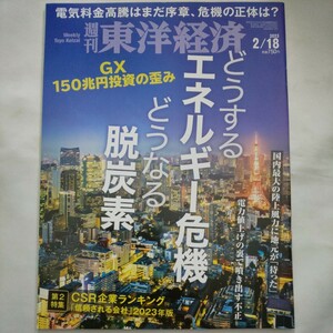 週刊東洋経済2023年2月18日号★エネルギー危機脱炭素電力値上げ陸上風力電気料金高騰GX投資CSR企業ビジネス会社マネープラン