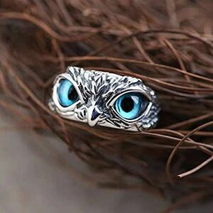 owl . silver ring ring .. free size jewelry wedding, party etc. .