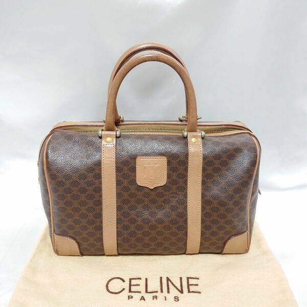 CELINE マカダム柄 ハンドバッグ