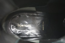 美品 正規 TOM FORD トムフォード Alec サイドゴア チェルシー ヒール ブーツ J0888T 11黒 本物912N▲_画像9