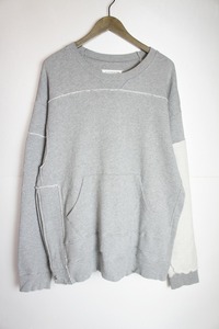 美品 国内正規17AW Maison Margielaメゾン マルジェラ ACCUMULATION SWEATスウェット トレーナー プルオーバー 再構築 S50GU0050 1025N▲