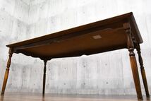 CJC23 飛騨の家具 KASHIWA 柏木工 メラミントップ ダイニングテーブル ビンテージ W179cm コロニアル様式 カシワ 食卓テーブル 食卓机_画像9