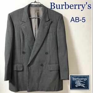 Burberrys Burberry tailored jacket double side Benz wool &mo hair AB-5 size M corresponding three . association gray 