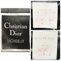 Christain Dior monsieur クリスチャンディオールムッシュ　テーラードジャケット ダブル　ウール&リネン　グレンチェック　AB-5 Mサイズ_画像8