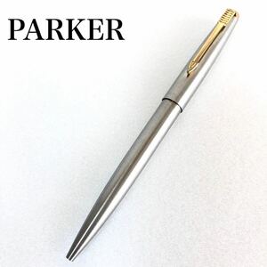 PARKER パーカー　ボールペン　ノック式　シルバー×ゴールド　USA製