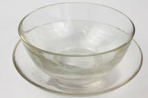 148 江戸ガラス（無色）酒杯、小碗　小皿　鉛ガラス 江戸硝子_画像8
