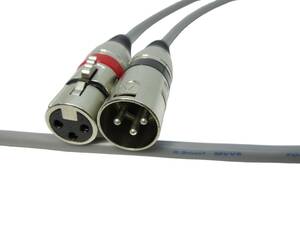 XLR cable 2 ps 1 set 1.0m | cable : Fuji electric wire MVVS | plug :generic