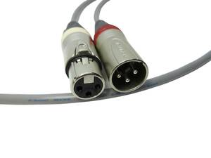 XLR кабель 2 шт 1 комплект 1.5m | кабель : Fuji электрический провод MVVS | штекер :NEUTRIK