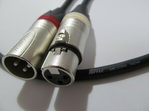 XLR кабель 2 шт 1 комплект 1.5m | кабель :.. электрический провод SOFTEC MIC CORD | штекер :NEUTRIK