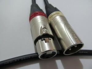 XLR кабель 2 шт 1 комплект 2.0m | кабель :MOGAMI Moga mi2549 | штекер :NEUTRIK