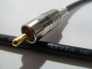  digital same axis RCA cable [ pressure put on type plug specification ] 1 pcs 1.0m | cable :BELDEN Belden 1505A | plug :CANARE